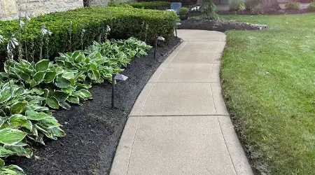 Concrete Walkway Cleaning and Sealing