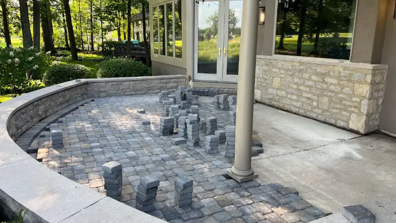 Paver Patio During Replacement