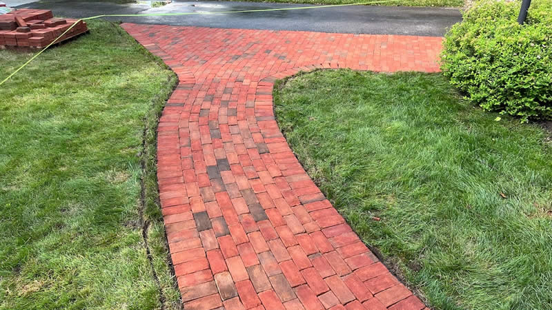 Red Brick Pathway Restoration
