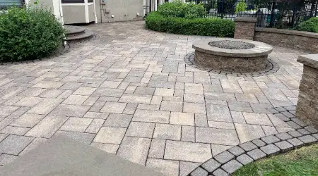 Paver Patio Restoration, Cleaning, and Sealing in Blacklick, Ohio.