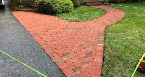 curved brick walkway landscape design