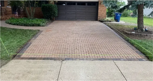 paver driveway installation brick driveway